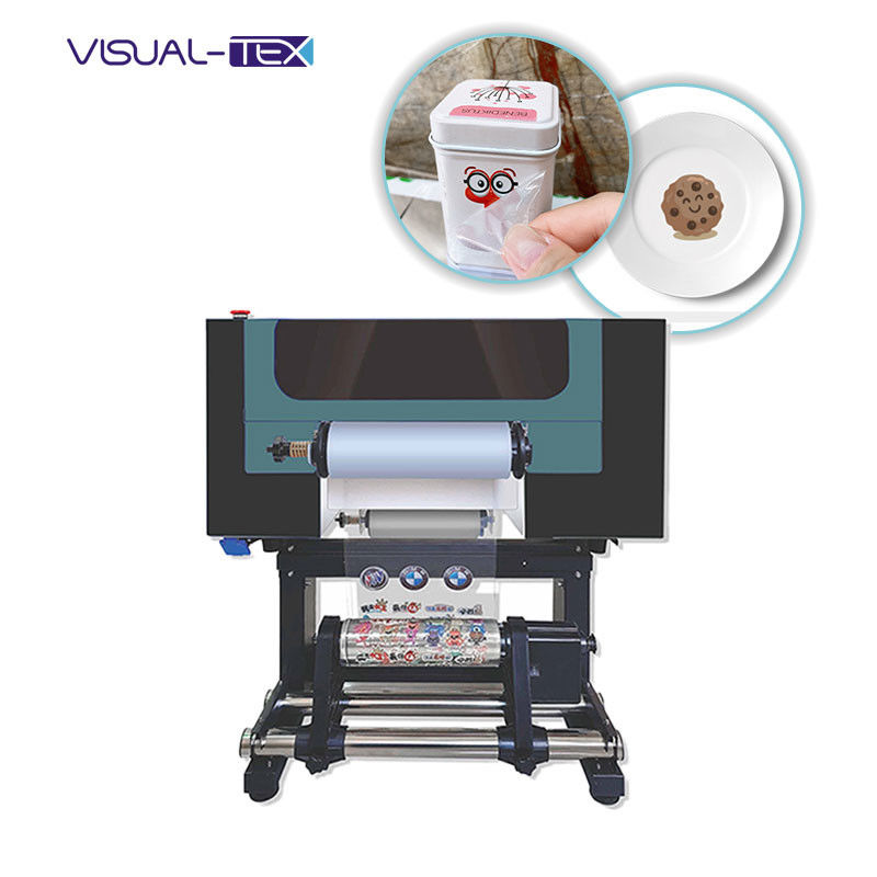 Stampa DTF UV raffreddata ad aria AB Film A3 UV Flatbed Varnish Printer per telefono Cassa bottiglia di vetro