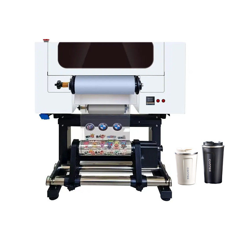 2024 Popolare stampante A3 Roll UV DTF Stampante UV DTF da 30 cm Stampa adesiva con etichette in cristallo