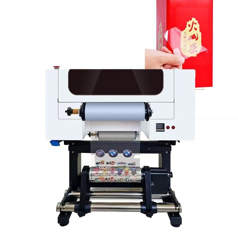 Stampa DTF UV da 30 cm da striscia a striscia Stampa DTF UV A3 con laminatore per adesivi