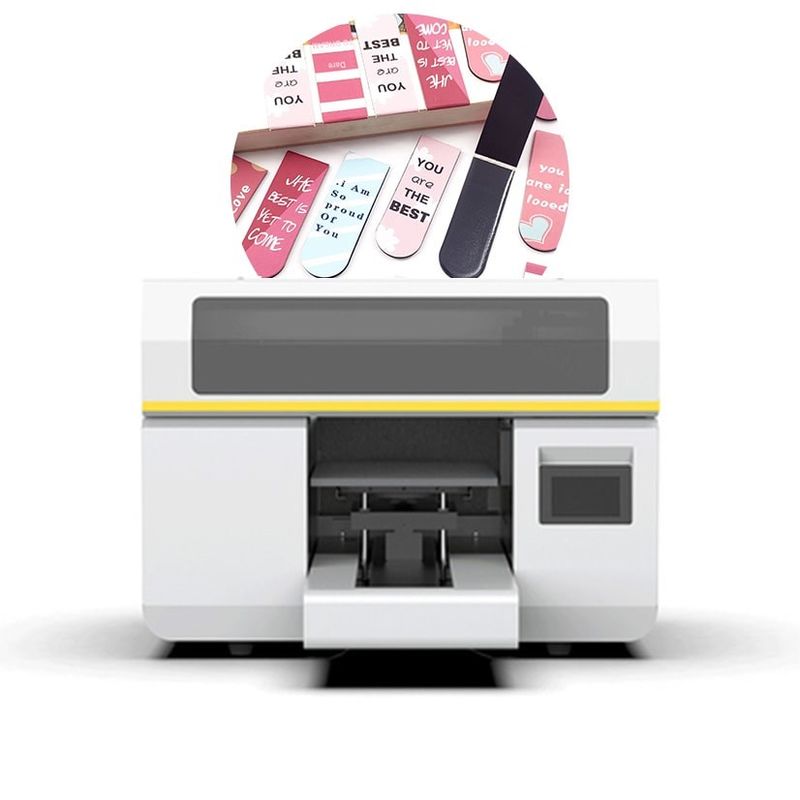 8 colori Stampa UV ibrida A3 Flatbed Bottle Roll Stampa UV digitale