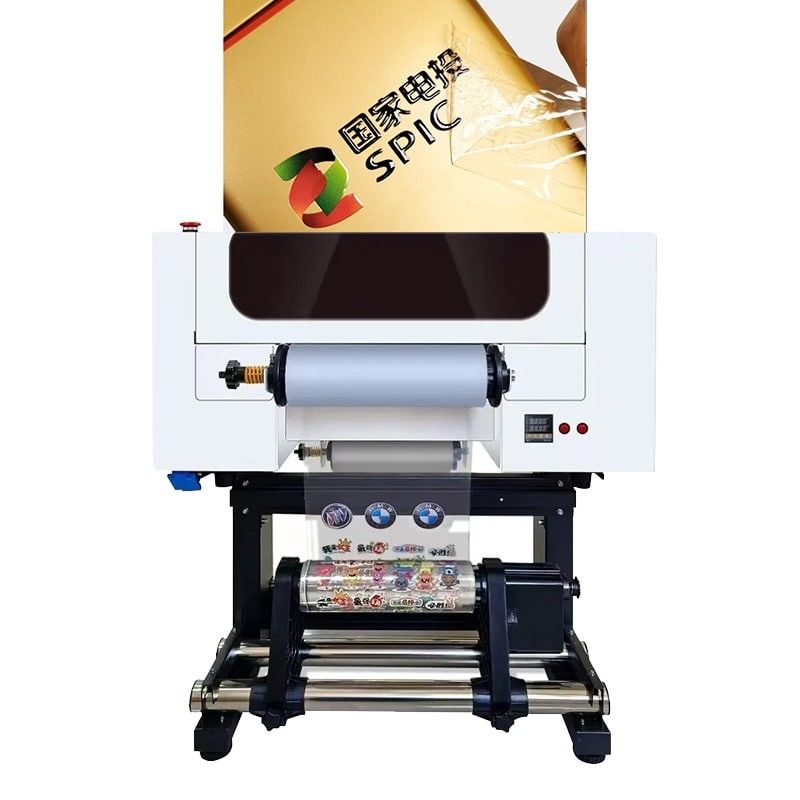 Stampante DTF UV da 30 cm a rotoli Stampante DTF UV A3 per bottiglie di plastica acrilica