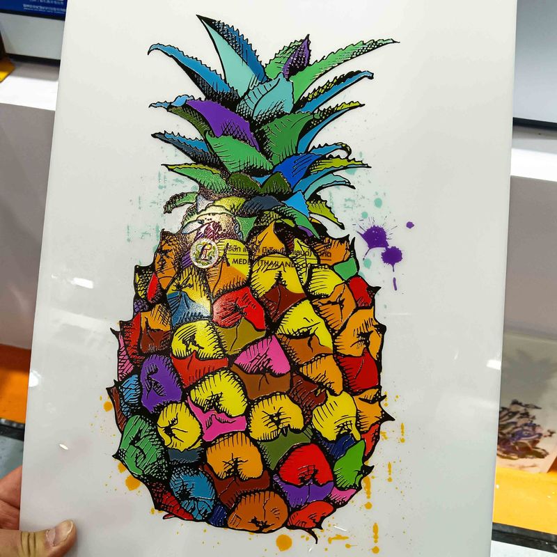 Stampa UV in larghezza di stampa A3 per bottiglia / PVC / stampa su pellicola per applicazioni di progettazione personalizzate