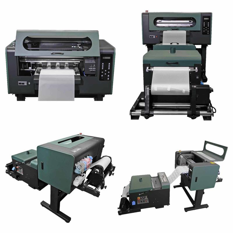 Stampa DTF diretta su pellicola VT-300 A3 con colori CMYK+W per applicazioni tessili
