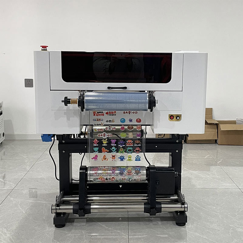 Stampa DTF UV A3 Stampa logo DTF UV 30CM Da rotolare a rotolare Stampa DTF UV con laminazione per adesivi
