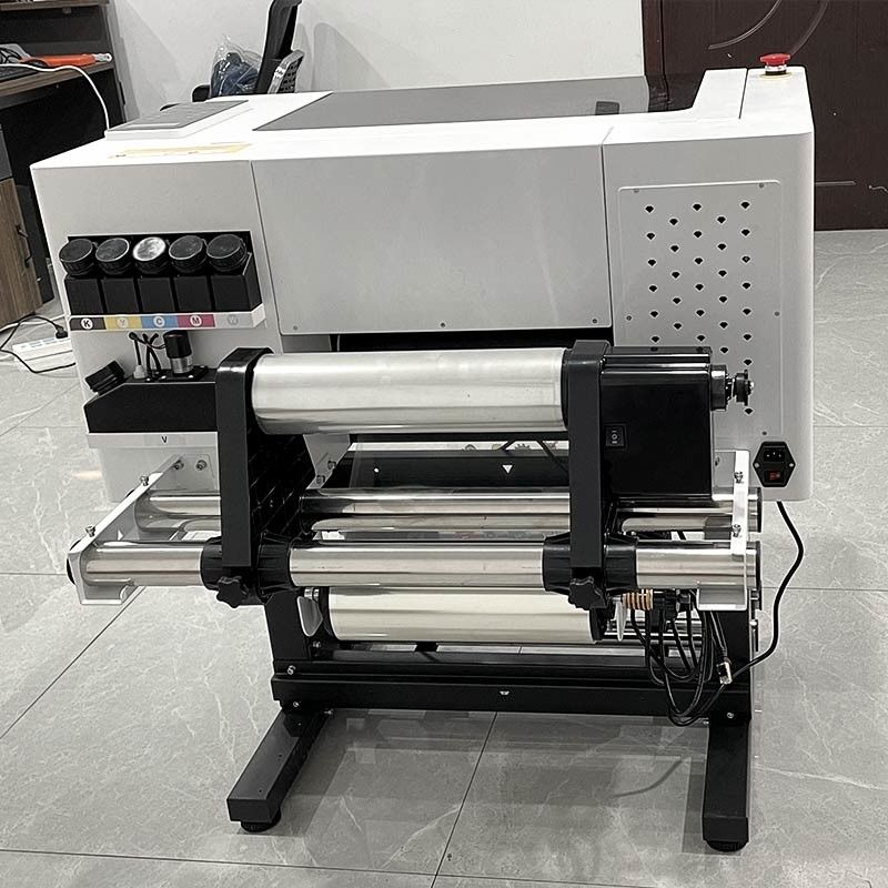 Stampa DTF UV A3 Stampa logo DTF UV 30CM Da rotolare a rotolare Stampa DTF UV con laminazione per adesivi