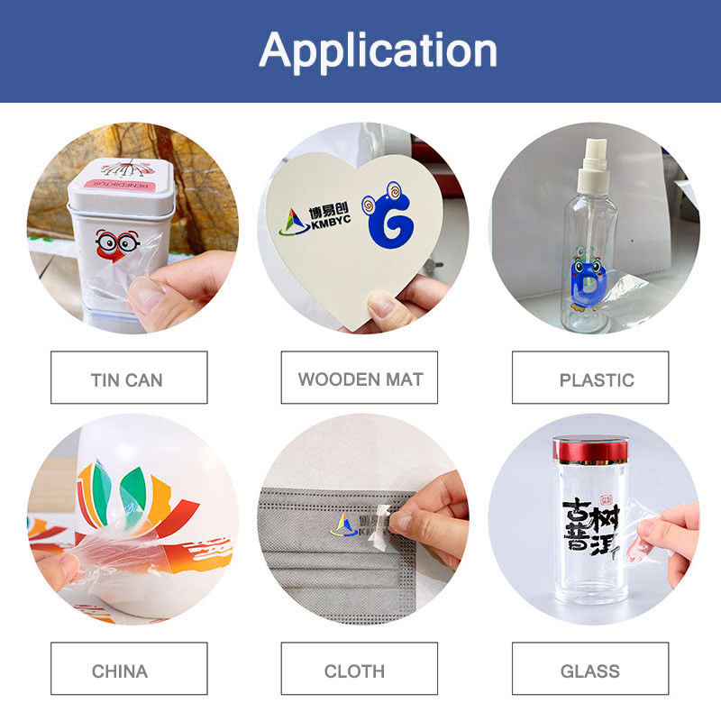 A3 UV DTF Sticker Printer per Logo Cup Pen Wrap EPSON F1080 Teste