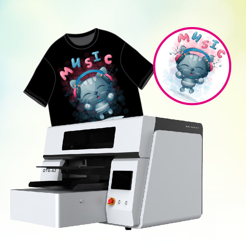Stampa T-shirt DTG per tessuti scuri diretto al vestito sistema di base di inchiostro bianco