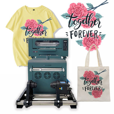 Stampa T-shirt da 300 mm Stampa a getto d'inchiostro DTF con agitatore e asciugatrice