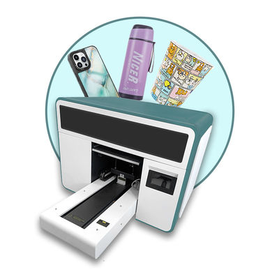 Stampa a getto d'inchiostro UV a cilindro A3 per bottiglie di vetro di plastica Stampa a getto d'inchiostro