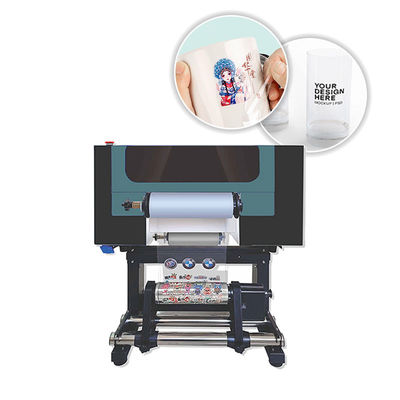 Stampante DTF UV larghezza 300 mm AB Film Automatica UV Flatbed Vernice Stampante per adesivo metallo vetro