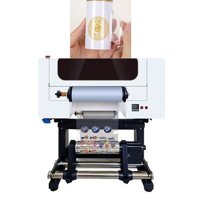 Stampa UV da 300 mm con teste di stampa da 2*F1080 con supporto CMYK+W+V