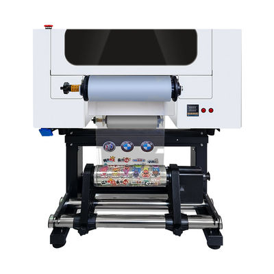 Stampa UV da 300 mm con teste di stampa da 2*F1080 con supporto CMYK+W+V