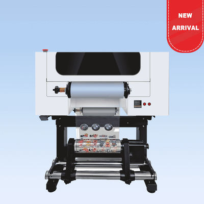 30CM UV DTF Roll to Roll Printer con due teste A3 UV DTF per bottiglia acrilica