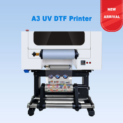Stampa DTF UV A3 Stampa logo DTF UV 30CM Da rotolare a rotolare Stampa DTF UV con laminazione per adesivi